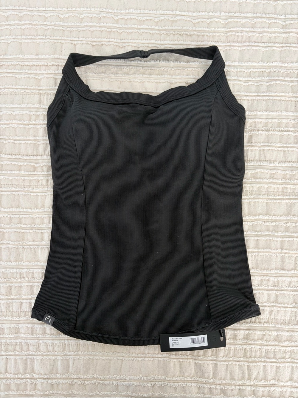 Oner Active MELLOW™ RIB HALTER NECK TANK TOP WITH BUILT IN BRA SHELF